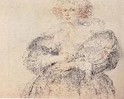 Peter Paul Rubens Girl sketch Sweden oil painting artist